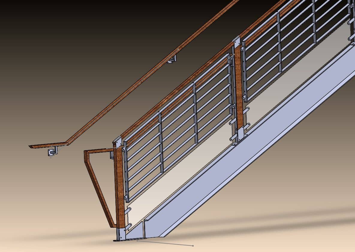 WH Stairs 3D CAD Design